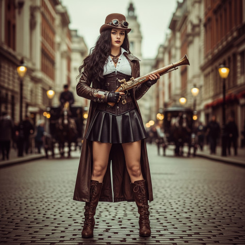 Steampunk London Girl