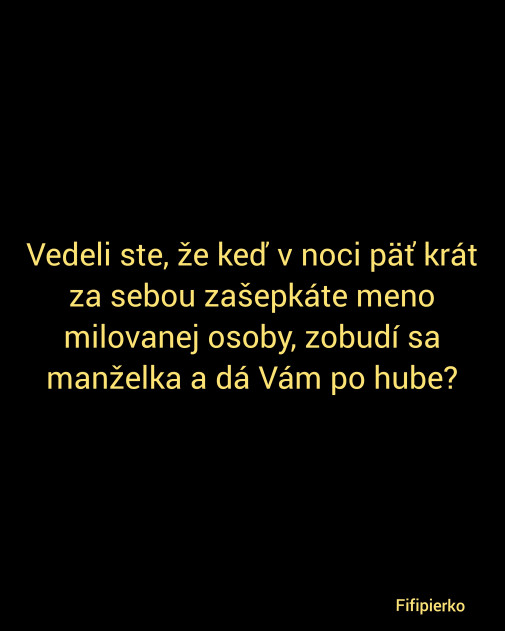 Vedeli ste že?