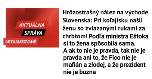Hrôzostrašné zistenie